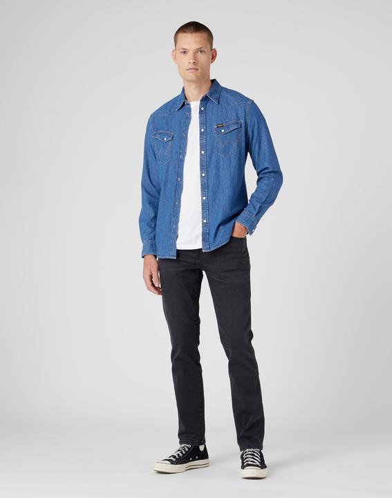 Produktbild Wrangler Texas Slim Jeans Slim Fit black crow (W30/L34)