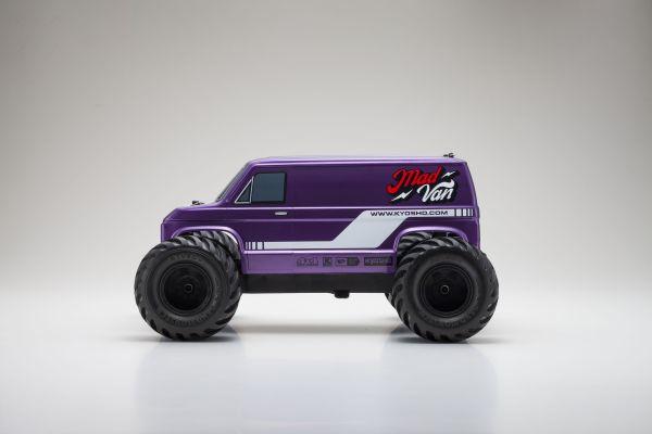 Image du produit Kyosho Monster Truck Fazer Mk2 Mad Van 4WD, Violet, ARTR, 1:10 (RTR Prêt à fonctionner)