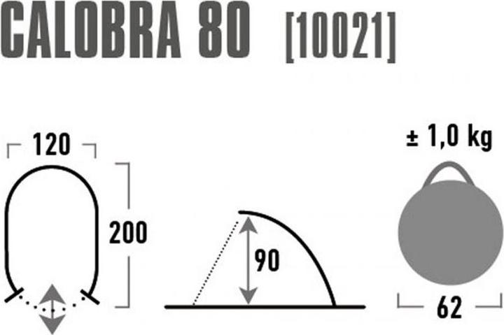 Produktbild High Peak Calobra 80 Beach Shelter (Strandzelt + Strandmuschel, 1 kg, 1 Person)