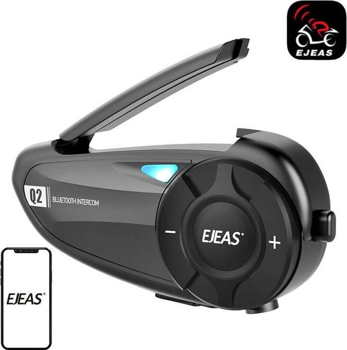 Immagine prodotto Ejeas Interfono per moto Q2 (Set di 1)