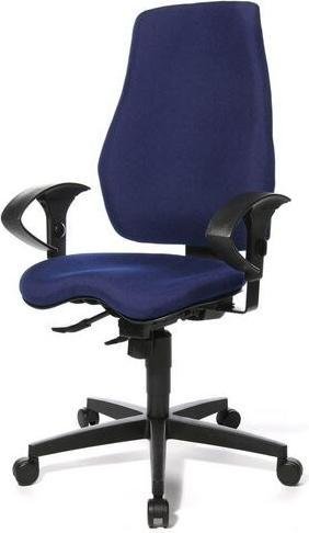 Realspace Bürostuhl Eiger Synchronmechanismus Stoff Blau