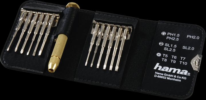 Produktbild Hama Mini-Schraubendreher-Set (Phillipps-Kreuzschlitz (PH), Pozidriv-Kreuzschlitz (PZ), Schlitzschrauben)