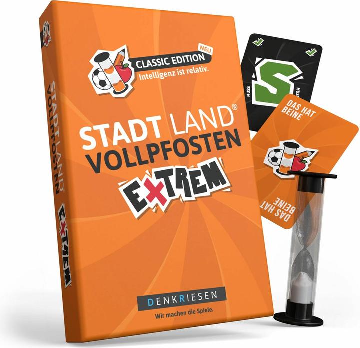 Actual product image Denkriesen STADT LAND VOLLPFOSTEN - EXTREM - Classic Edition - "Intelligence is relative" (German)