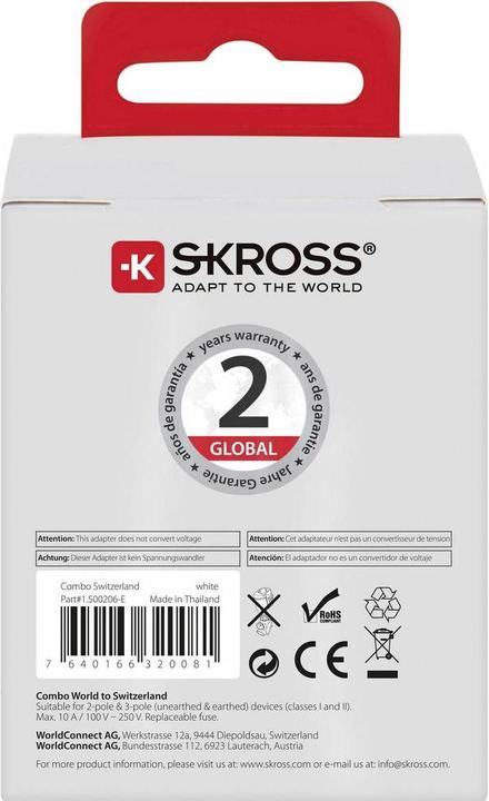 Image du produit Skross Combo World pour la Suisse