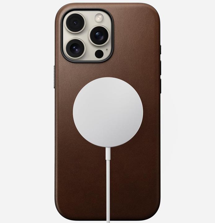Produktbild Nomad Modern Leather Case iPhone 16 Pro Max Brown (Apple iPhone 16 Pro Max)