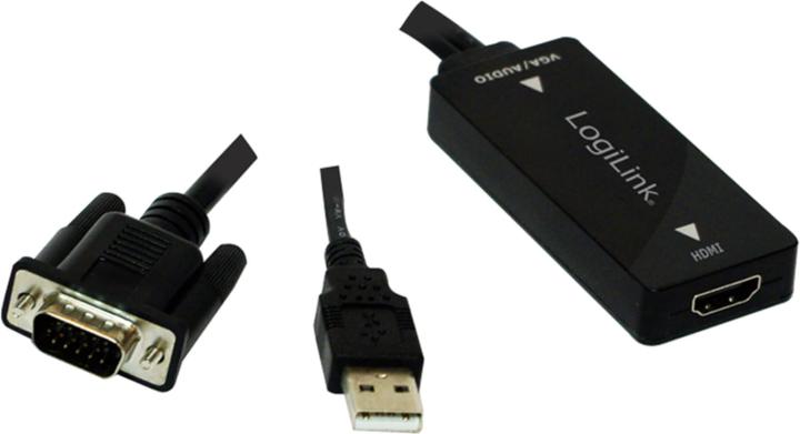 Immagine prodotto LogiLink CV0060 - Convertitore VGA con audio e HDMI (HDMI, 20 cm)