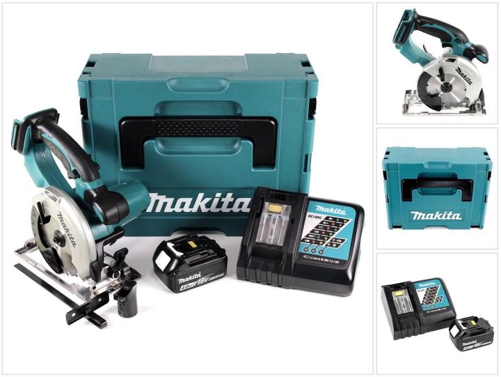 Actual product image Makita DSS 501 RM1J Scie circulaire sans fil 136 mm 18V Li-ion + 1x battery 4,0 Ah + Chargeur + Cof