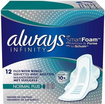 Actual product image Always Infinity Normal Size 1 (12 x)
