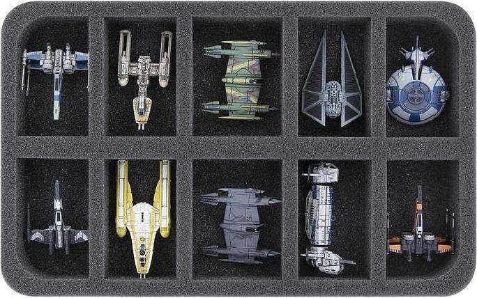 Image du produit Feldherr HSCA090P02 - Half-Size Case 90 pour Star Wars X-Wing Second Edition : Jeu de base + 10 (Matières plastiques)
