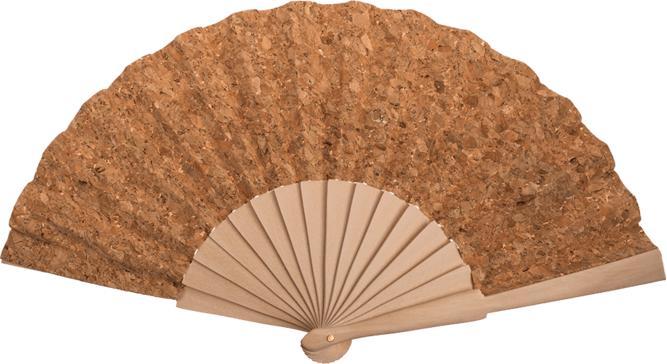 Actual product image Out of the blue Wooden fan with cork, approx. 24 cm.36642