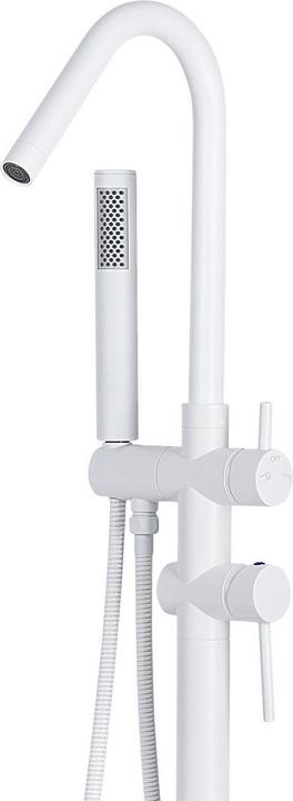 Actual product image Beliani Free-standing bath mixer brass white VICTORIA