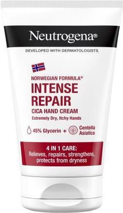 Neutrogena Norwegian Formula Intense Repair Cica Handcreme zur Beruhigung sehr trockener und juckender Haut (50 ml)