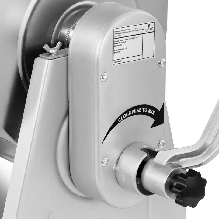 Actual product image Royal Catering Meat Mixer - 28 L - stainless steel - manual