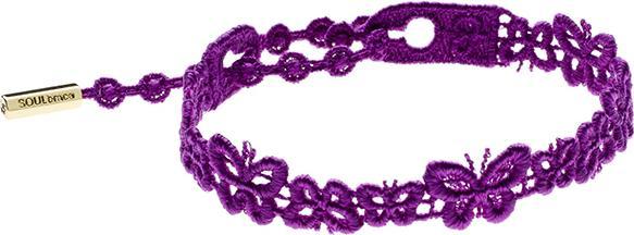 Soulbrace Armband Butterfly (26 cm, Textil Stickerei)