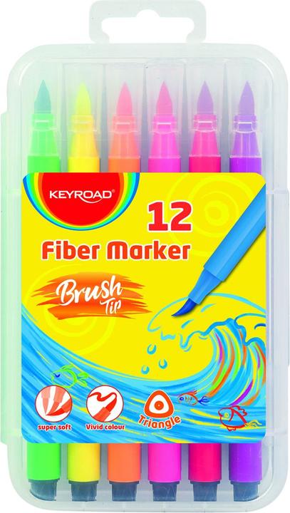 Keyroad Brand, brush tip, triangular, 12 pieces, box (12 x)