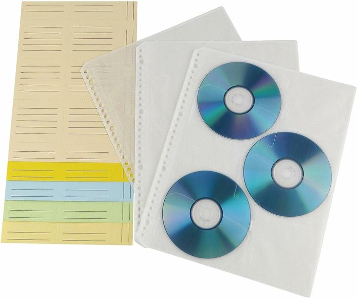 Image du produit Hama 1x10 pochettes d'index pour CD-ROM