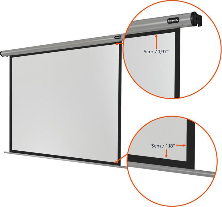 Image du produit Celexon Home Cinema electric screen - Ecran - Possibilité de montage au plafond, adapté au mur (78.74", 4:3)