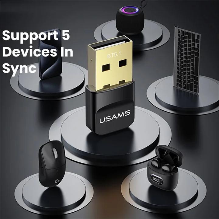 Produktbild Usams Adapter USB Bluetooth ZB321 5.1 czarny
