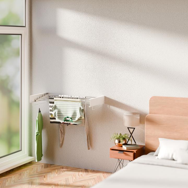 Actual product image Relaxdays Wall-mounted drying rack (6 m)