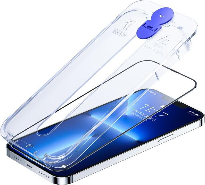 Actual product image Joyroom Easy Fit JR-H11 full screen tempered glass for Apple iPhone 14 Plus 6.7 " (1 Piece, Apple iPhone 14 Plus)