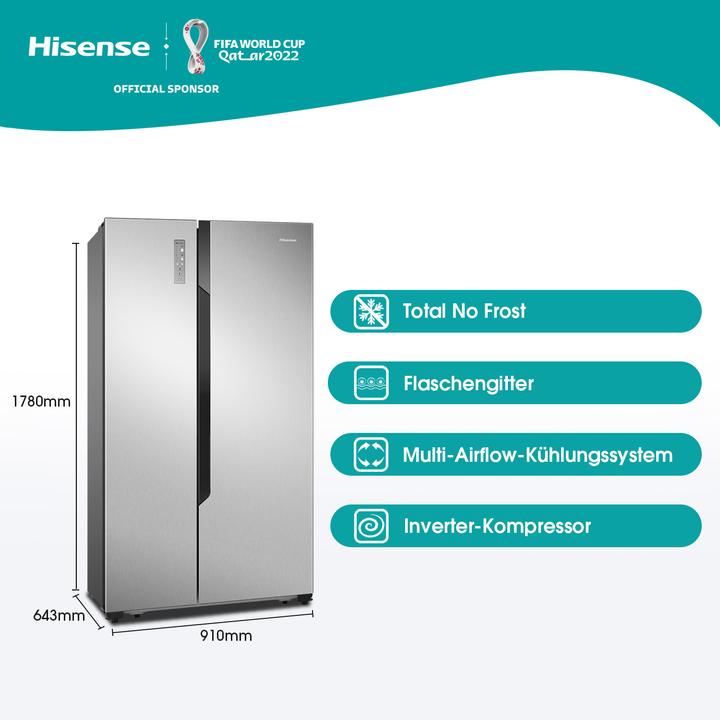 Actual product image Hisense RS670N4BC2 (566 l)