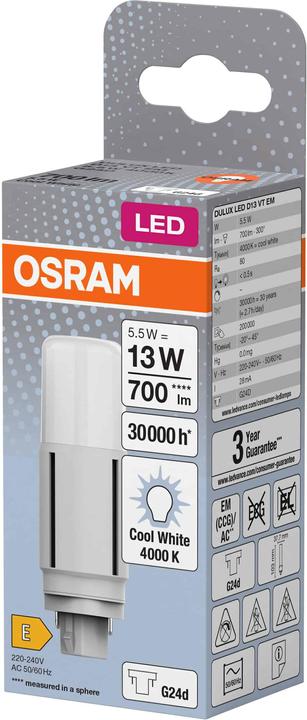 Produktbild Osram Dulux D (G24d, 5.50 W, 700 lm, 1 x, E)