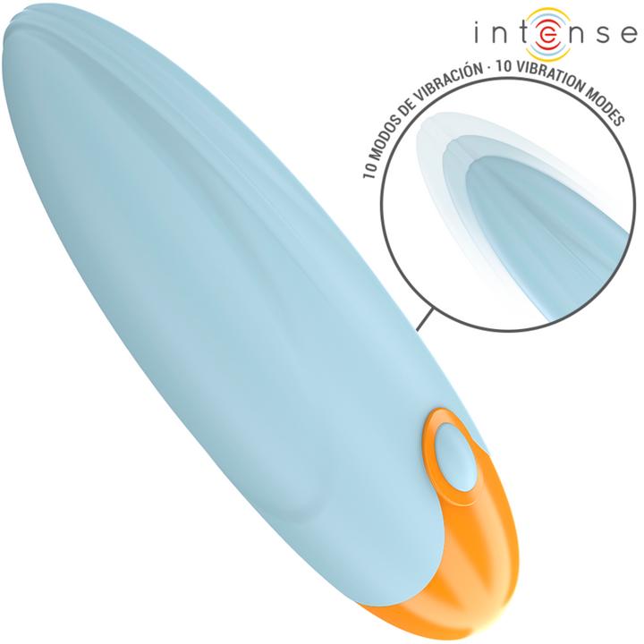 Produktbild Intense Mike Vibrierender Bullet 10 Vibrationen Blau Fernbedienung