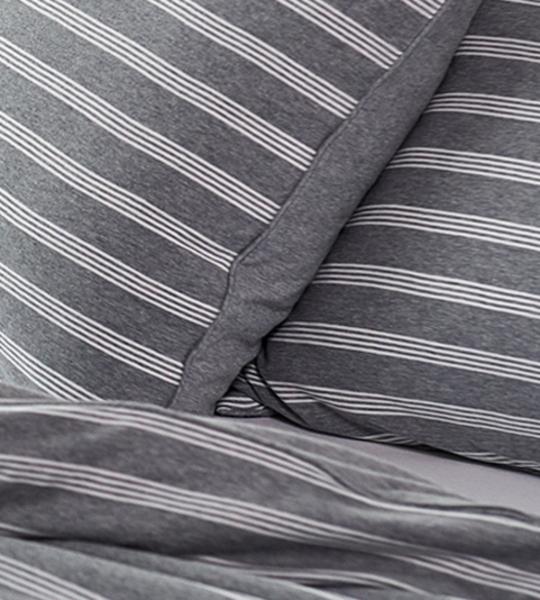 Produktbild Living Home Melange Jersey Double Face (Bettwäsche Set, 80 x 80 cm, 155 x 220 cm)