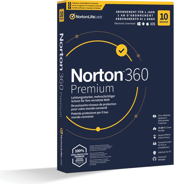 Norton 360 Premium (10 User, 12 Monate)