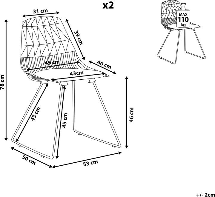 Actual product image Beliani Harlan