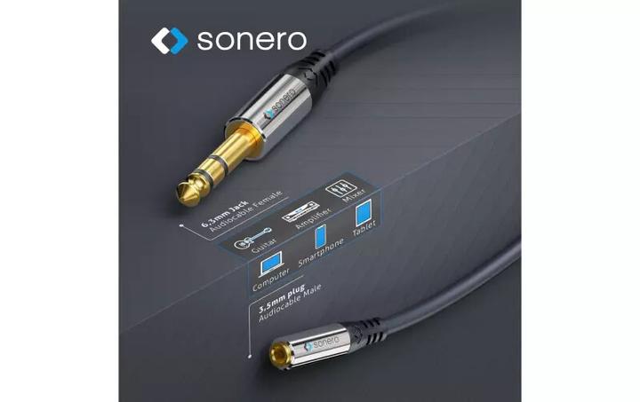 Image du produit Sonero 6,3 mm – 3,5 mm (0.25 m, jack 6.3mm, Jack 3,5 mm (AUX))