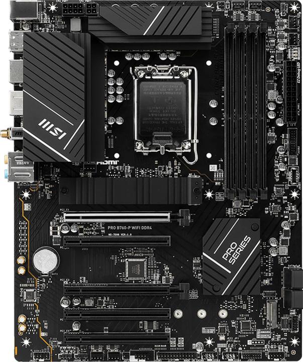 Actual product image MSI PRO B760-P WIFI (LGA 1700, Intel B760, ATX)