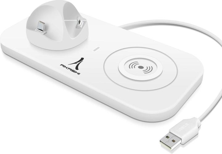 Produktbild Akashi USB-C / Lightning / Micro-USB / QI 4-in-1 Ladestation (10 W)