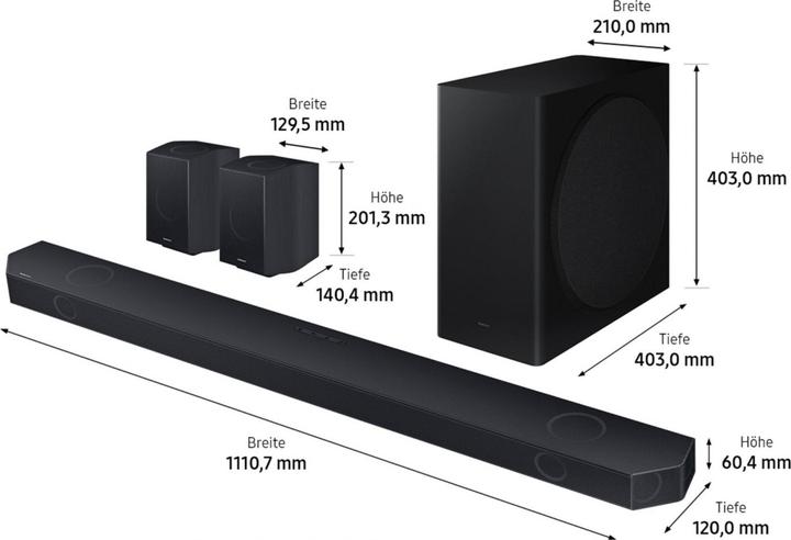 Actual product image Samsung HW-Q935GD/ZG (540 W, 9.1.4 Channels)