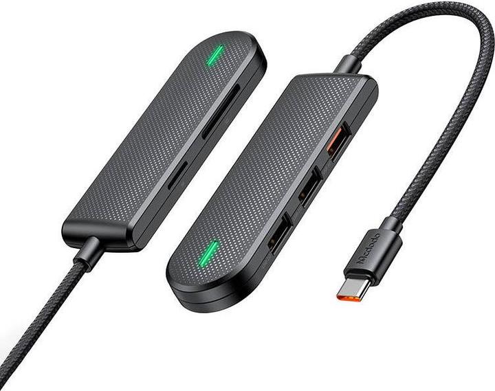Actual product image Mcdodo Hub USB-C HU-1430 5w1 (USB2.0*3,USB3.0*1,SD/TF) (USB-C, 3 Ports)