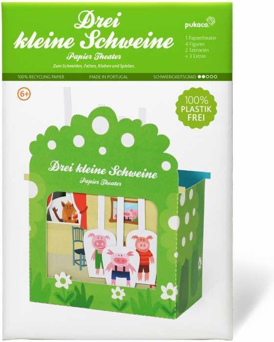 Actual product image Pukaca Paper theatre. 3 little pigs (German)