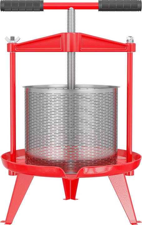 Produktbild Wiltec Spindelpresse Edelstahl 14L Obstpresse Beerenpresse Saftpresse Weinpresse (EU-Stecker)