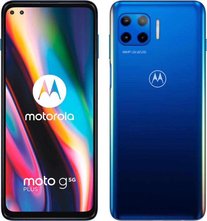 Produktbild Motorola Moto G 5G Plus (64 GB, Surfing Blue, 6.70", Dual SIM, 48 Mpx, 5G)