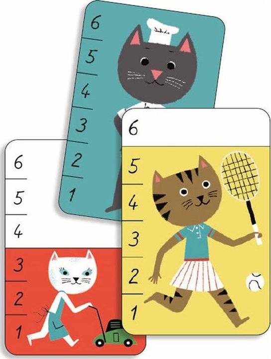 Immagine prodotto Djeco Gioco di carte Bata - Miaou (Tedesco, Francese, Italiano, Inglese)