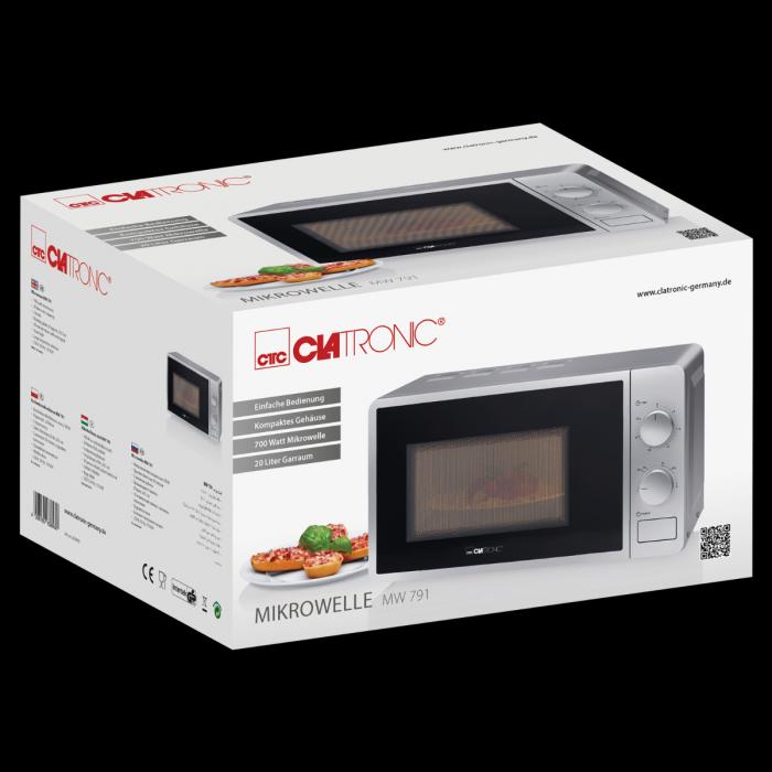 Produktbild Clatronic Mikrowelle MW 791 silver (20 l)