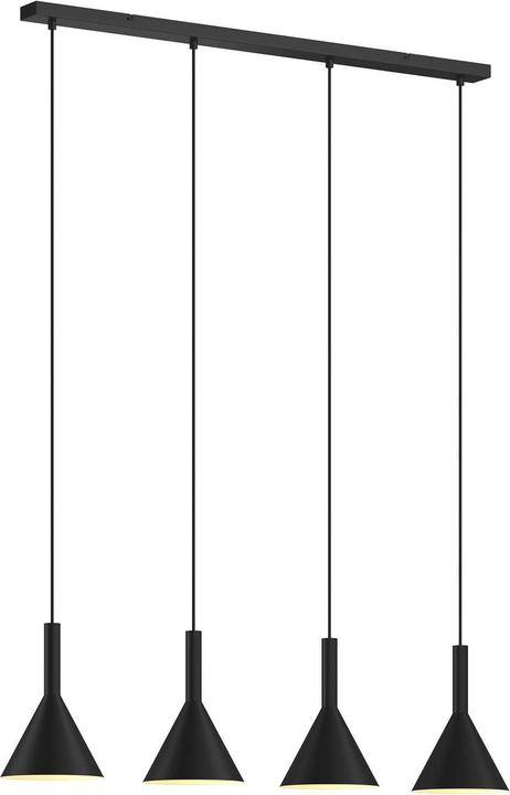 Actual product image Arcchio Tadej 4 pendant light Black/White (E27)