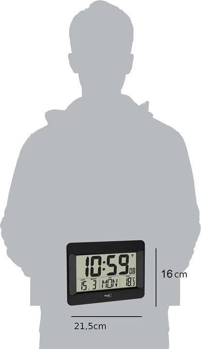 Produktbild TFA Digital Funk-Wanduhr