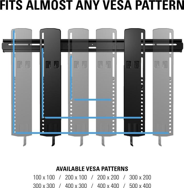 Produktbild Sanus Wandhalterung VLT16 - schwarz (Wand, 80", 56.70 kg)