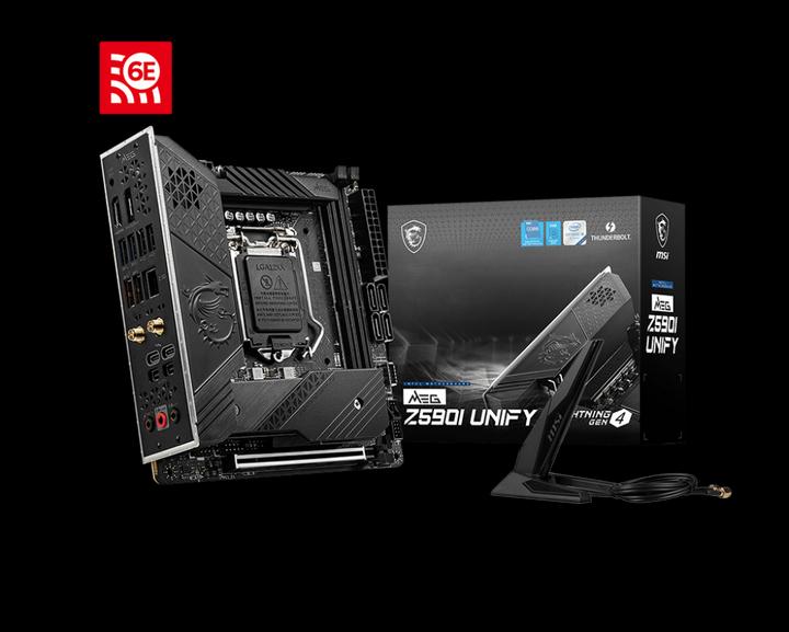 Actual product image MSI MEG Z590I UNIFY (LGA 1200, Intel Z590, Mini-ITX)