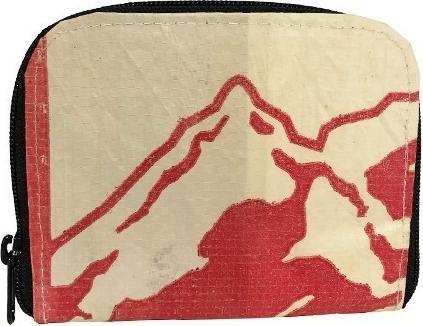 Bekos Upcycling - praktische Geldbörse mit Reissverschluss Mountain