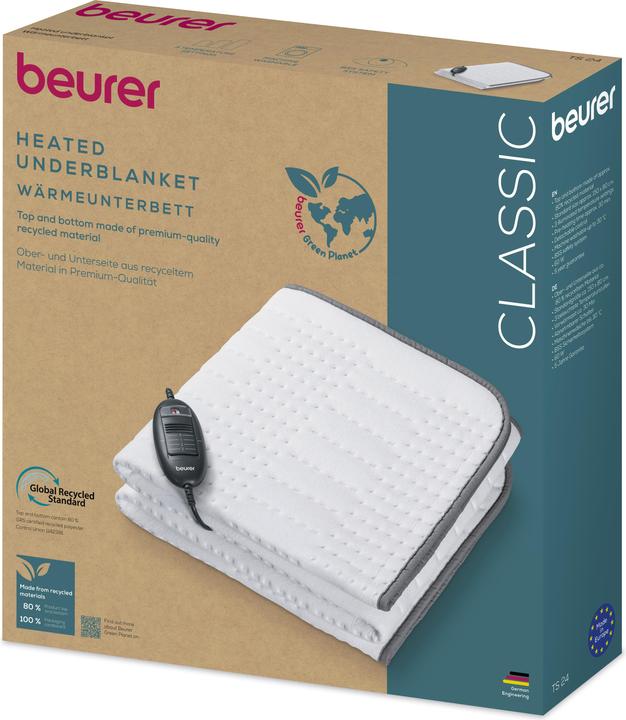 Actual product image Beurer Green Planet Single Bed Heater TS 24 - 5 Years Warranty (150 x 80 cm)