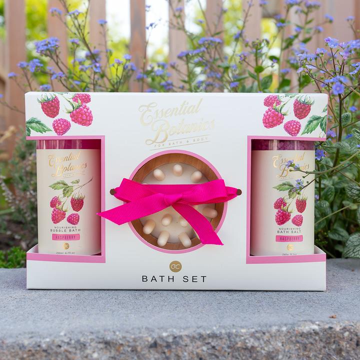 Image du produit Accentra Set de bain ESSENTIAL BOTANICS - FRUITS en coffret cadeau, comprenant un bain moussant de 200ml (Set soin capillaire)
