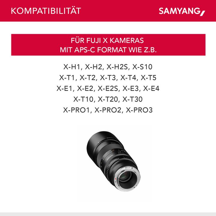 Produktbild Samyang 100mm f/2.8 ED UMC Makro - Fujifilm XF (Fujifilm X, Vollformat)