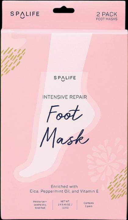 SpaLife Intensive Regenerierende Fussmaske Cica Pfefferminzöl Vitamin E (Fussmaske)