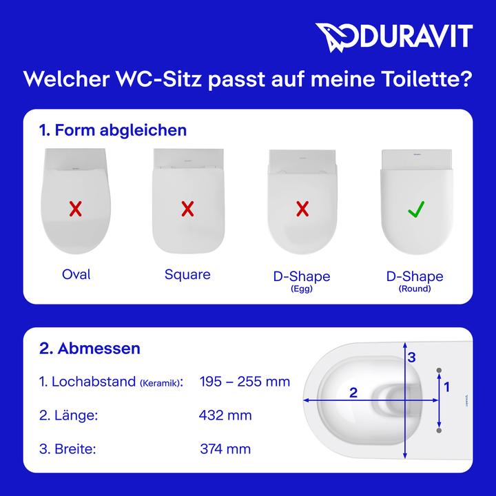 Actual product image Duravit Universal WC seat WC seat range